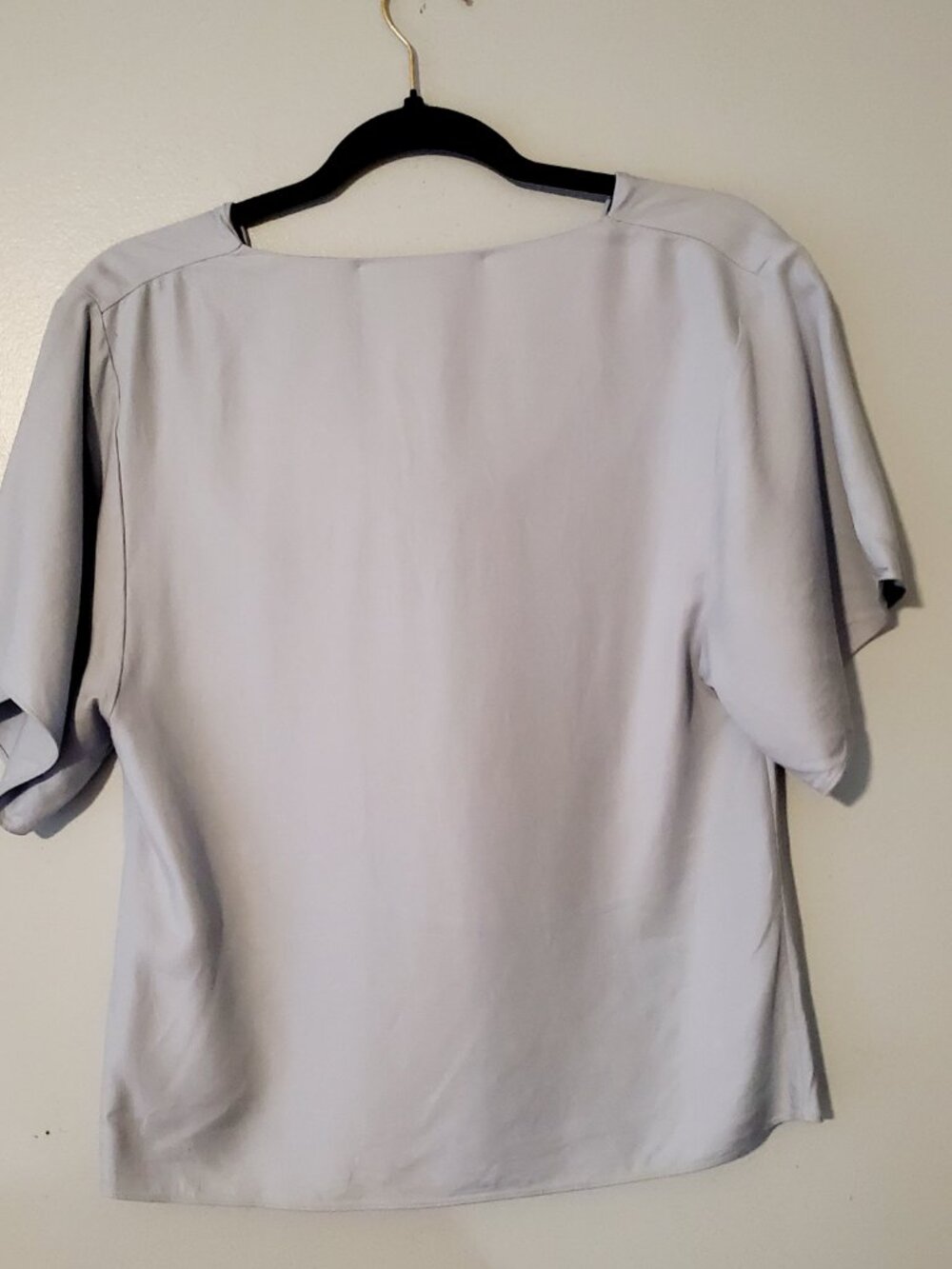 Vince Cowl Neck Top XS Blue Minimalist Coastal Quiet Luxury Blouse Hamptons - Picture 7 of 12